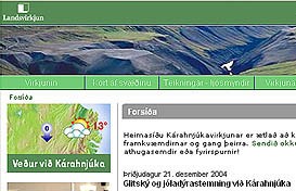 Heimasíða Landsvirkjunnar