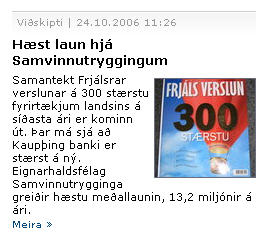OFURLAUN HJÁ EKKI FYRIRTÆKI FRAMSÓKNA