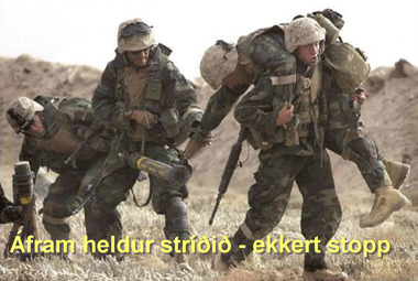 Á ÁFRAM AÐ ÞEGJA ÍRAK Í HEL?