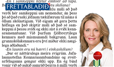 MENNTAMÁLARÁÐHERRA: SJÁLFSTÆÐISMENN KUNNA AÐ EINKAVÆÐA!