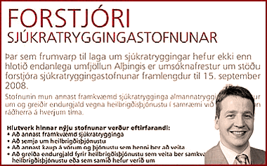 GUÐLAUGUR ÞÓR AUGLÝSIR