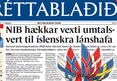 UM SKYNSEMI NORRÆNA FJÁRFESTINGARBANKANS