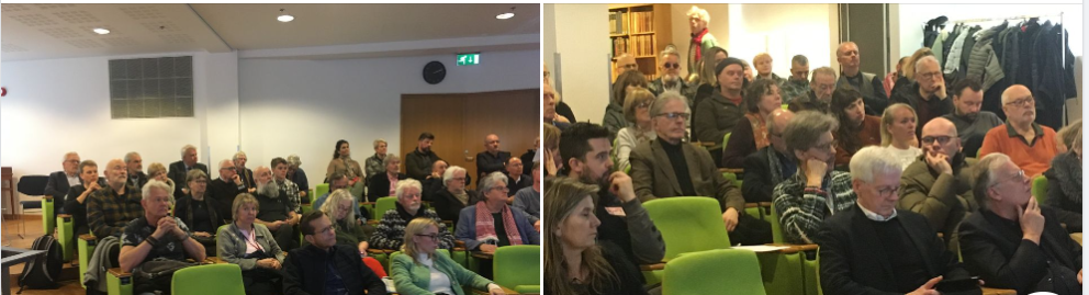 Á myndunum sést hluti fundarmanna