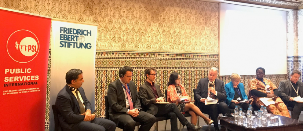 Í MARRAKESH MEÐ ALÞJÓÐAVERKALÝÐSHREYFINGUNNI AÐ RÆÐA FÓLKSFLUTNINGA