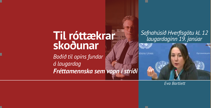 EVA BARTLETT OG FLEIRI Á LAUGARDAG