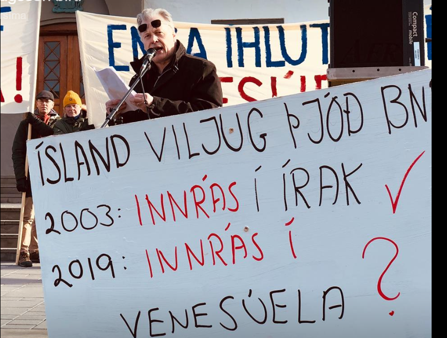 UM VENESÚELA Á TRÖPPUM STJÓRNARRÁÐSINS