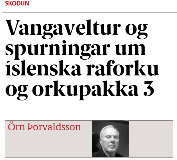 ER NÁTTÚRUVERNDIN ORÐIN GEGNSÝRÐ FLOKKSPÓLITÍK?