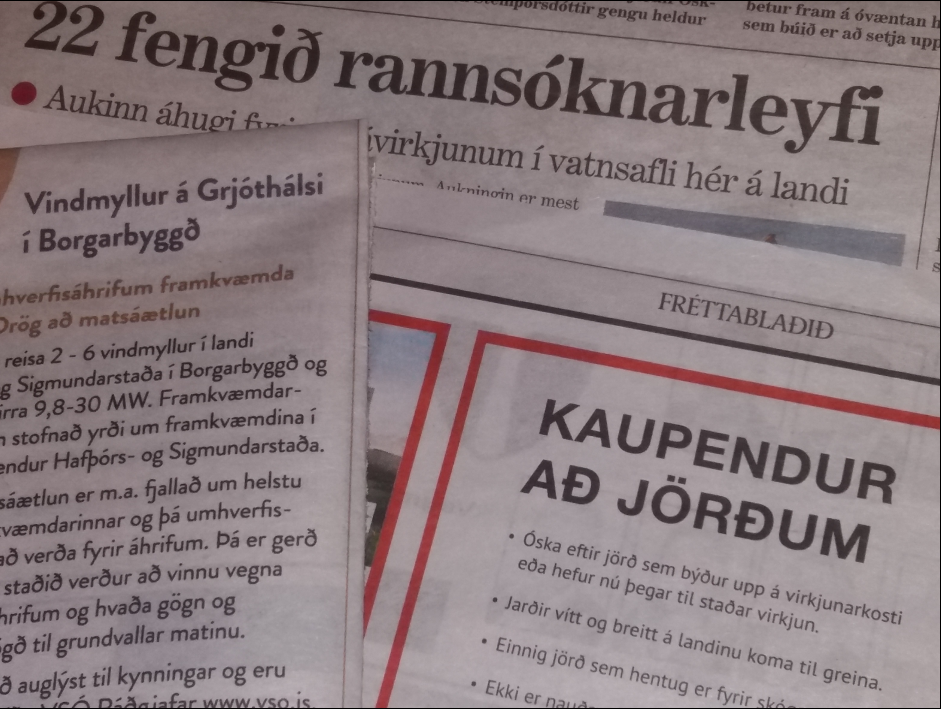 FYRST GÁFU RÍKISSTJÓRN OG ALÞINGI FYRIR MARKIÐ …