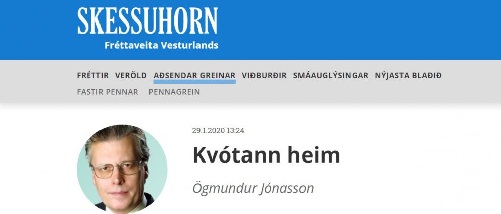 SKESSUHORN UM HÁDEGSIFUND Á AKRANESI Á LAUGARDAG