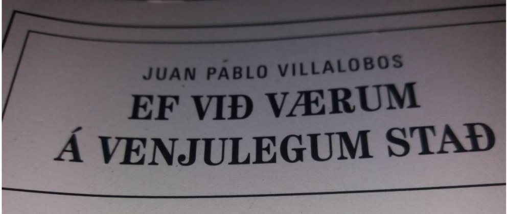 EF VIÐ VÆRUM Á VENJULEGUM STAÐ