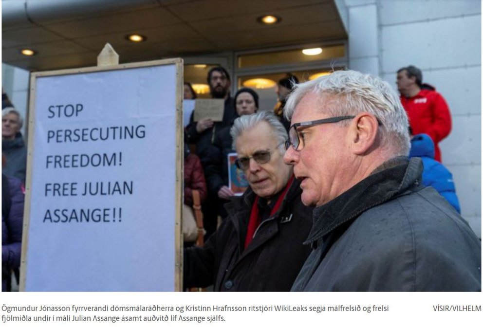 MIKIL VIÐBRÖGÐ VÍÐA AÐ TIL STUÐNINGS JULIAN ASSANGE