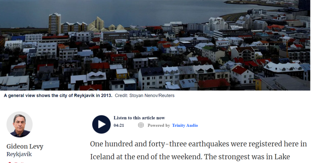 GIDEON LEVY: BOÐBERI MANNRÉTTINDA