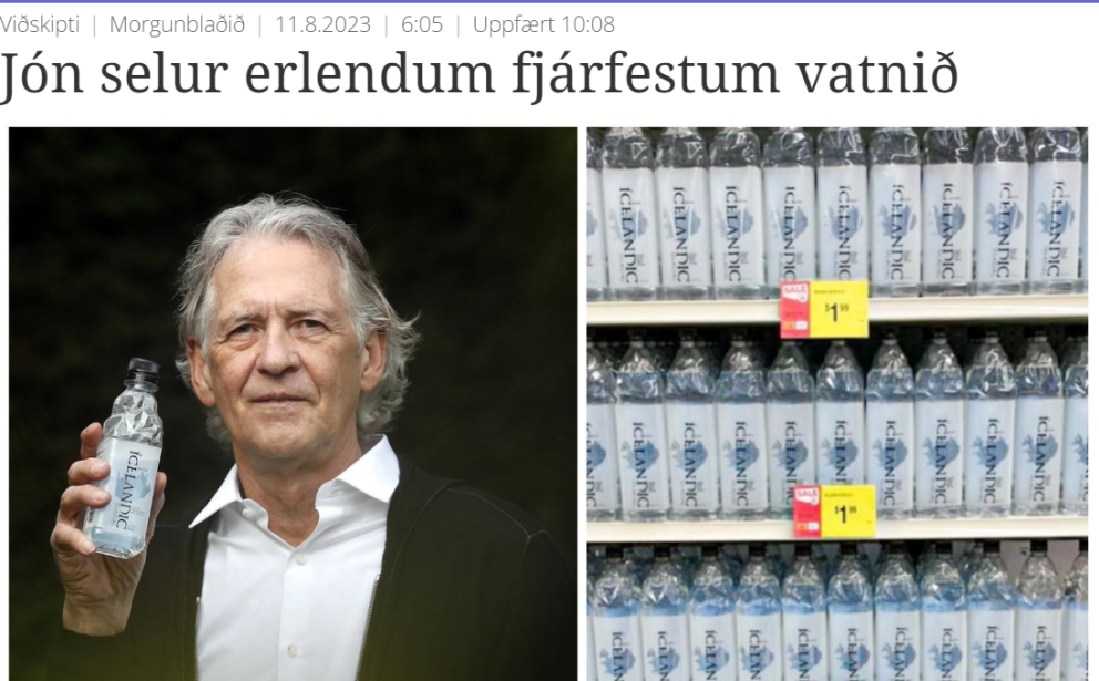 LÁTUM EKKI STELA VATNINU FRÁ OKKUR