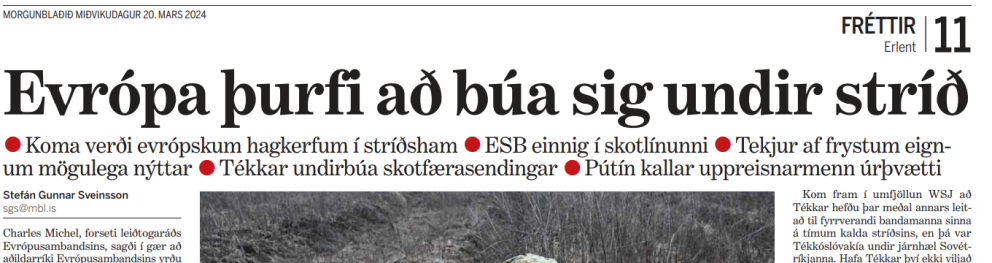 BANVÆN ORÐ OG EKKI SAKLAUS