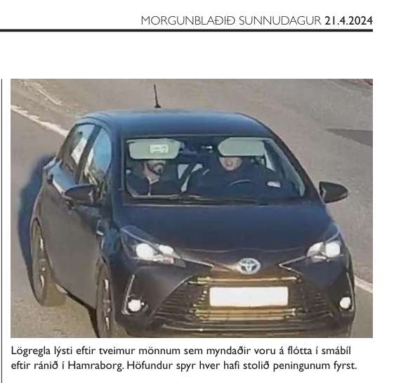 ÉG STAL ÞVÍ FYRST