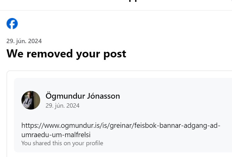 BANNAÐ AÐ SEGJA FRÁ BANNI