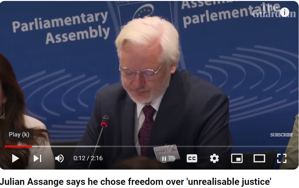 EVRÓPURÁÐIÐ: ASSANGE VAR PÓLITÍSKUR FANGI