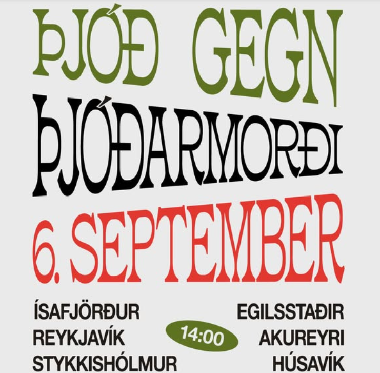 MIKILVÆGT AÐ FJÖLMENNA GEGN ÞJÓÐARMORÐI