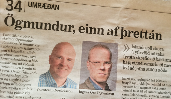 ÍSLANDSSPILUM SVARAÐ