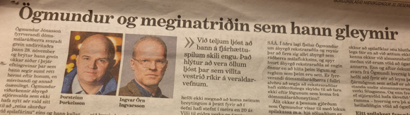 SVARGREIN VIÐ SVARGREIN UM SPILAKASSA OG SIÐFERÐI