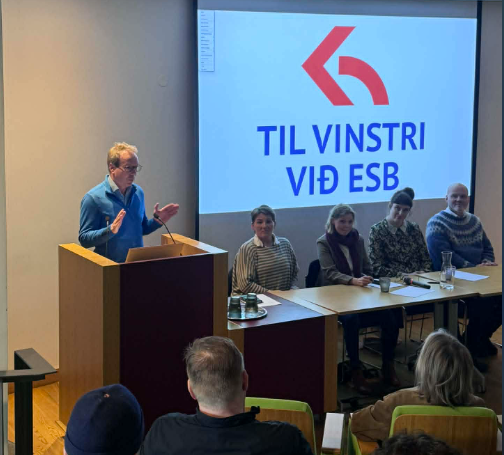 TIL VINSTRI VIÐ ESB: ÍSLAND TALI MÁLI FRIÐAR