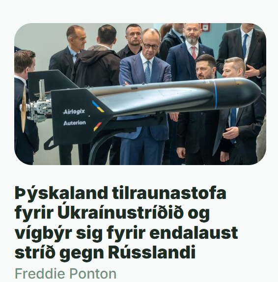 VILJUM VIÐ AÐ FRIEDRICH MERTZ VÍSI OKKUR VEGINN?