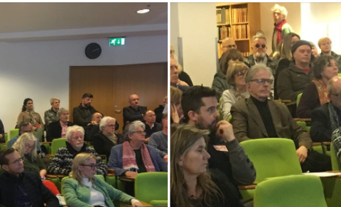 Á myndunum sést hluti fundarmanna