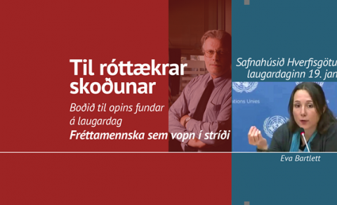 EVA BARTLETT OG FLEIRI Á LAUGARDAG