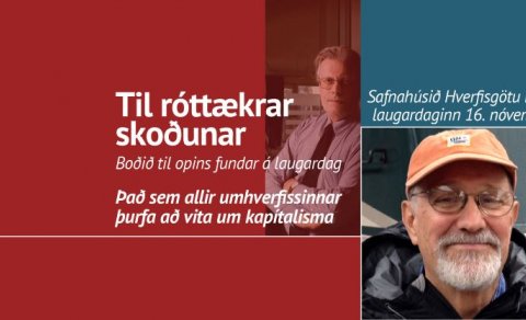 OPINN FUNDUR MEÐ FRED MAGDOFF Á LAUGARDAG