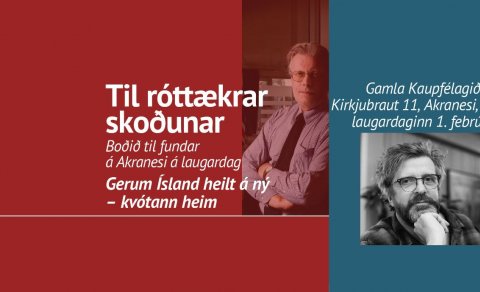 NÆSTI KVÓTAFUNDUR Á AKRANESI Á LAUGARDAG