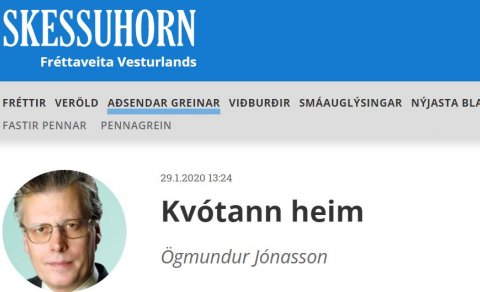 SKESSUHORN UM HÁDEGSIFUND Á AKRANESI Á LAUGARDAG