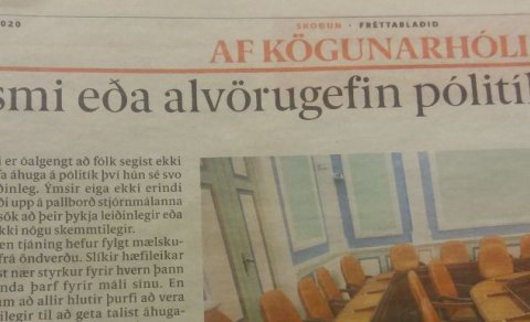KALLAÐ EFTIR LEIÐINLEGUM STJÓRNMÁLAMÖNNUM!