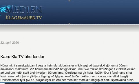 KLA TV: ATHYGLISVERÐUR MIÐILL