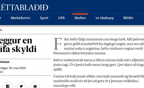 RITSTJÓRA FRÉTTABLAÐSINS ÞAKKAÐ
