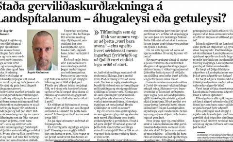 UMRÆÐA UM HEILBRIGÐISMÁL OG GÁTA LÖGÐ FYRIR LESENDUR