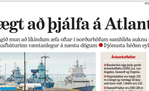 BLAÐAÐ Í BÓK OG BLAÐI
