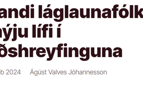 Í VIÐTALI HJÁ ÁGÚSTI VALVES JÓHANNESSYNI