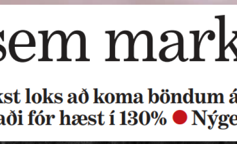 MORGUNLAÐIÐ RIFJAR UPP EIGIN SÖGUSKOÐUN