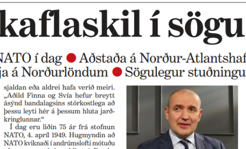 SAGNFRÆÐINGAR TALA UM NATÓ OG 30. MARS 1949