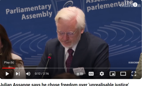 EVRÓPURÁÐIÐ: ASSANGE VAR PÓLITÍSKUR FANGI