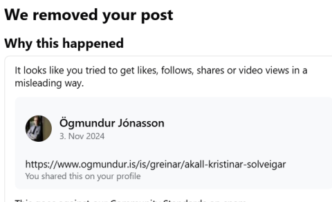FACEBOOK RITSKOÐAR