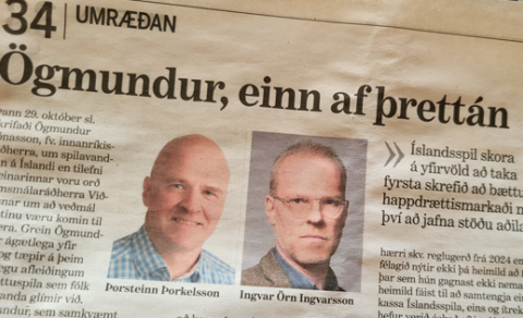 ÍSLANDSSPILUM SVARAÐ