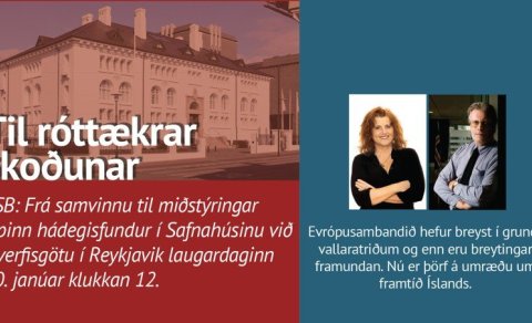 FUNDUR UM ESB NÆSTA LAUGARDAG