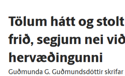 FÖRUM AÐ DÆMI G.G.G!
