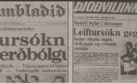SJÁLFSTÆÐISFLOKKURINN MINNIR Á GAMLA TÍMA
