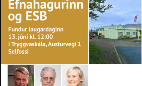 BOÐIÐ TIL UMRÆÐU UM EVRUNA, VEXTI, KAUP OG KJÖR Á LAUGARDAG